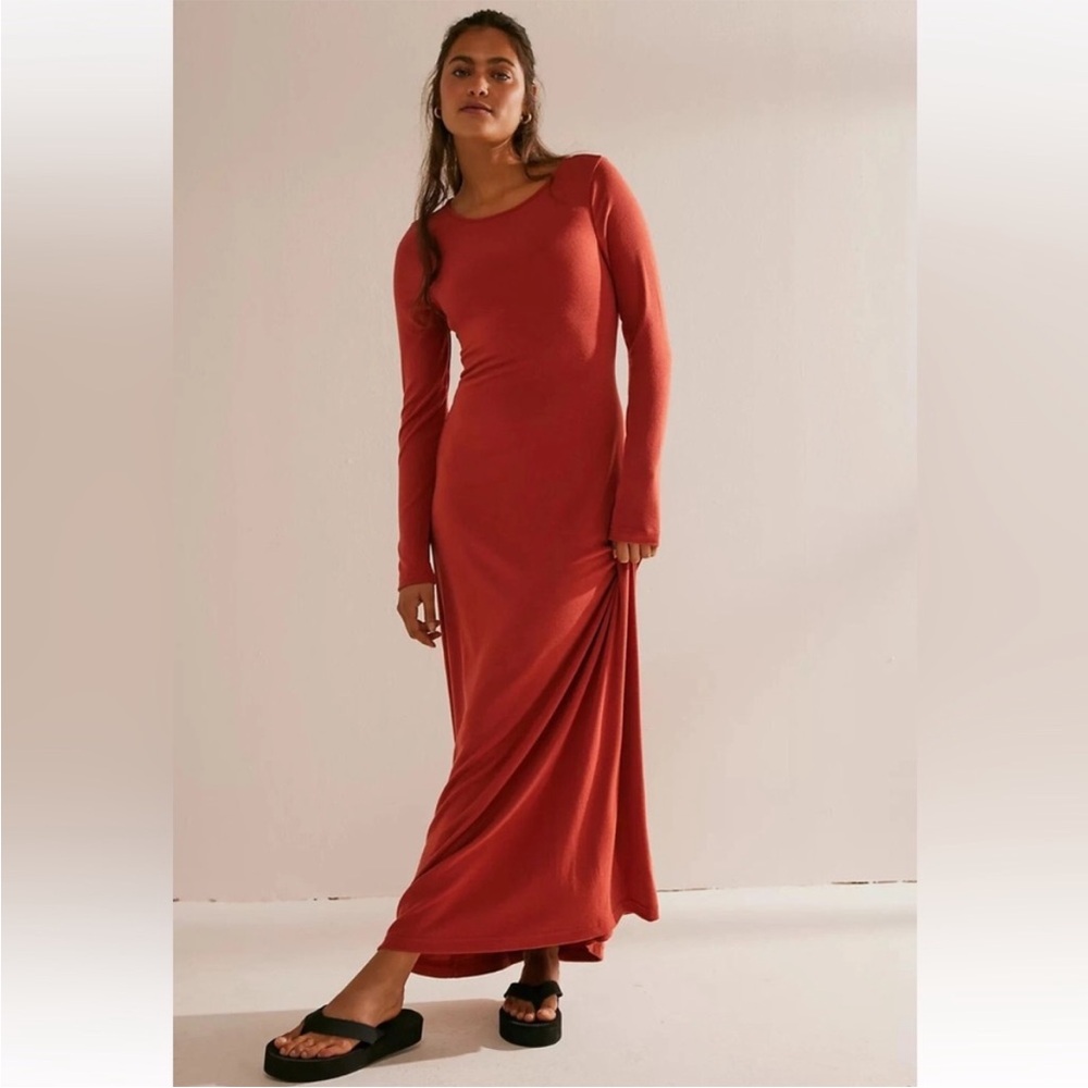 🌺✨Free People Beach Aubre Open Back Essential Maxi Dress, Size S✨🌺